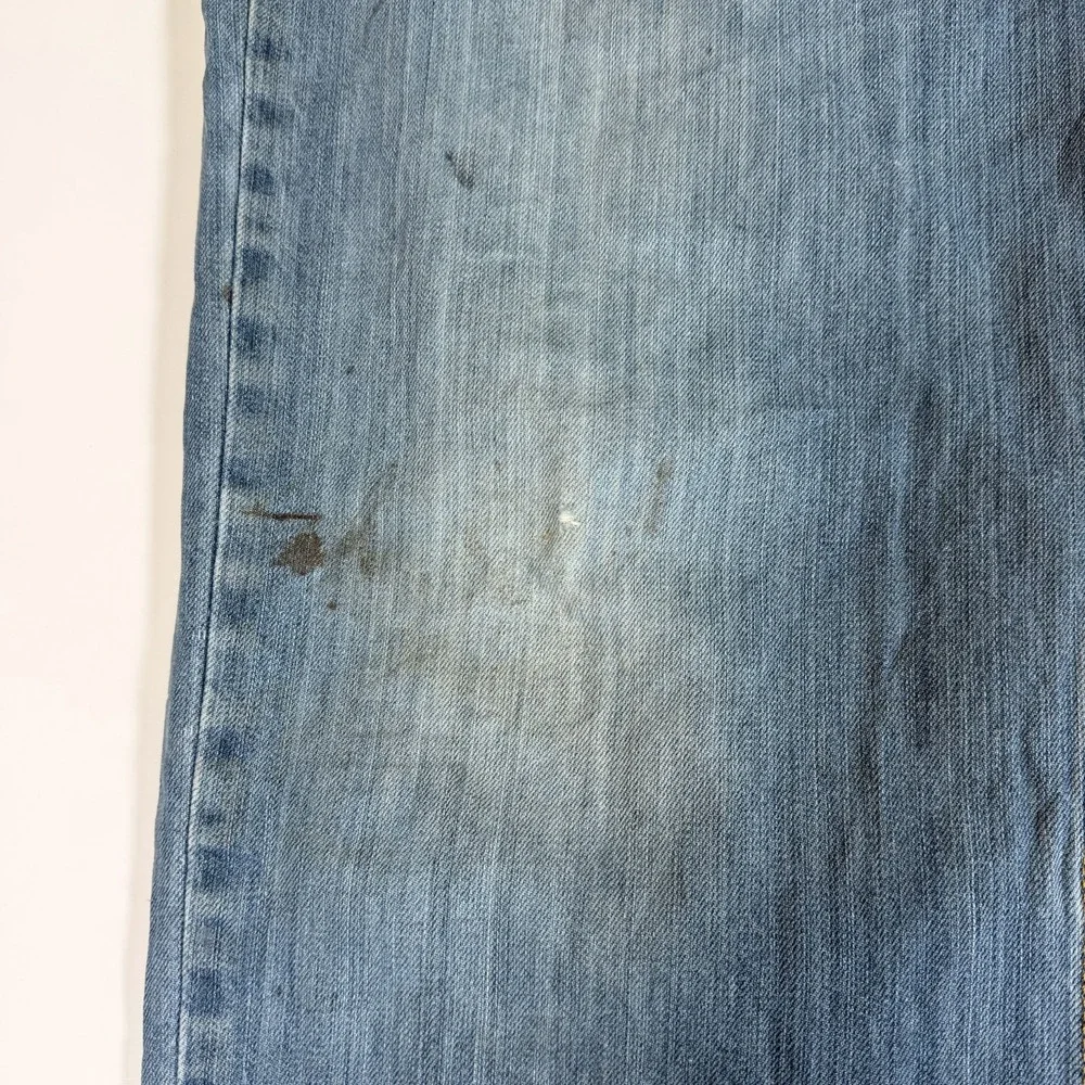 Levi's 559 Jeans Mens 42x32 Blue Denim Faded Hipster Red Tab Boho Straight Leg